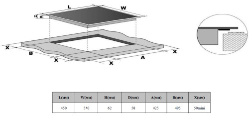 Индукционная варочная панель Weissgauff (Вайсгауф) HI 430 BSC