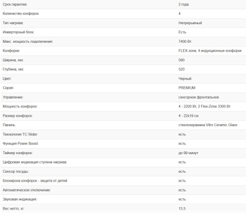 Индукционная варочная панель Weissgauff (Вайсгауф) HI 649 Dual Flex Premium