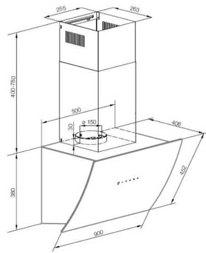 Вытяжка Graude (Грауде) DH 90.1 WE