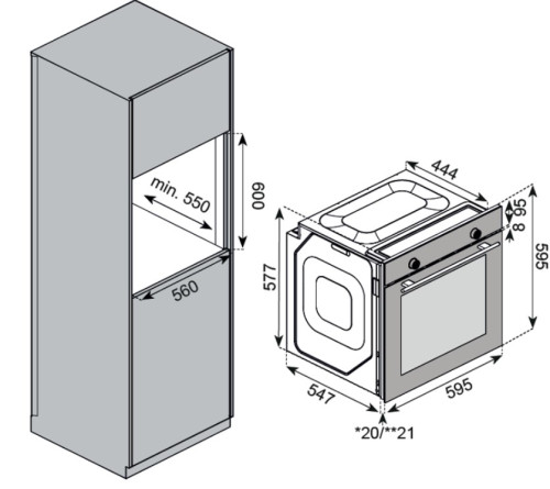 Электрический духовой шкаф Kuppersberg (Купперсберг) HF 603 B