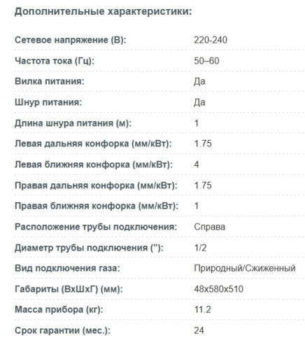 Газовая варочная панель Korting (Кёртинг) HG 6302 CTB
