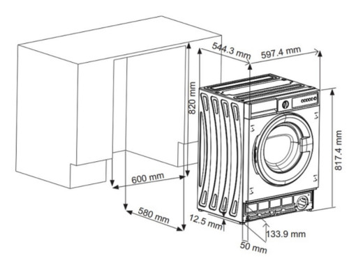 Встраиваемая стиральная машина Korting (Кёртинг) KWMI 14V87