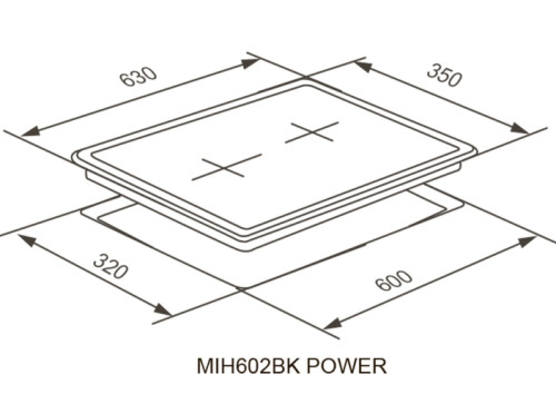 Индукционная варочная панель Meferi (Мефери) MIH602BK POWER