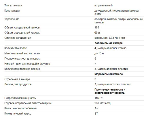 Встраиваемый холодильник EXITEQ (Экзитег) EXR-101