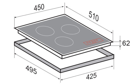 Индукционная варочная панель Zigmund-Shtain (Зигмунд-Штайн) CI 33.4 B