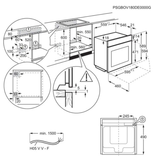 Электрический духовой шкаф Electrolux (Электролюкс) EOE7P31Z