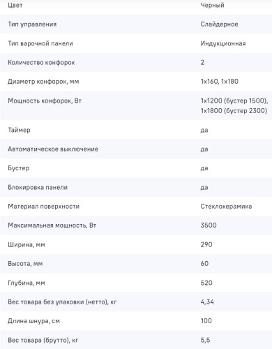 Индукционная варочная панель MAUNFELD AVI292SSTBK