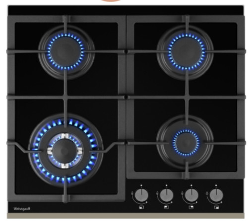 Газовая варочная панель Weissgauff (Вайсгауф) HGG 645 BGXBV
