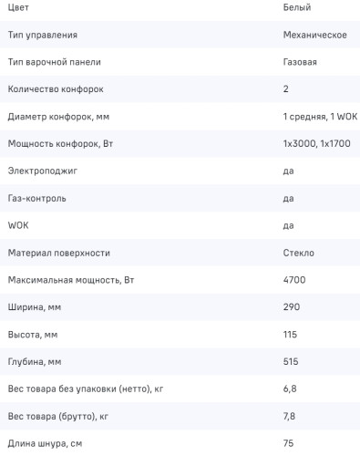 Газовая варочная панель MAUNFELD (Маунфилд) EGHG.32.73CW/G
