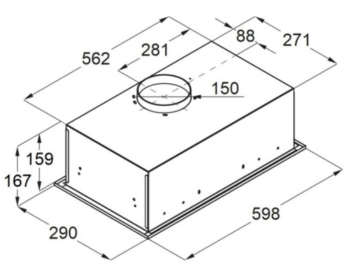 Встраиваемая вытяжка MAUNFELD (Маунфилд) Crosby 850LED чёрный