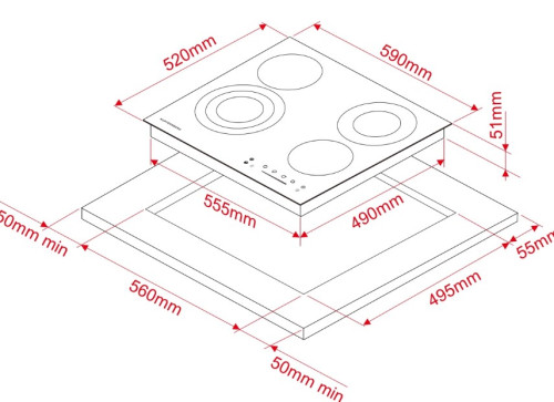 Электрическая варочная панель Kuppersberg (Купперсберг) ECS 632 F