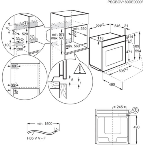 Электрический духовой шкаф Electrolux (Электролюкс) OEE5H71Z