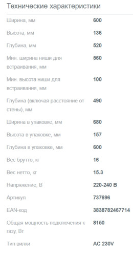 Газовая варочная панель Gorenje (Горенье) GKTW642SYB