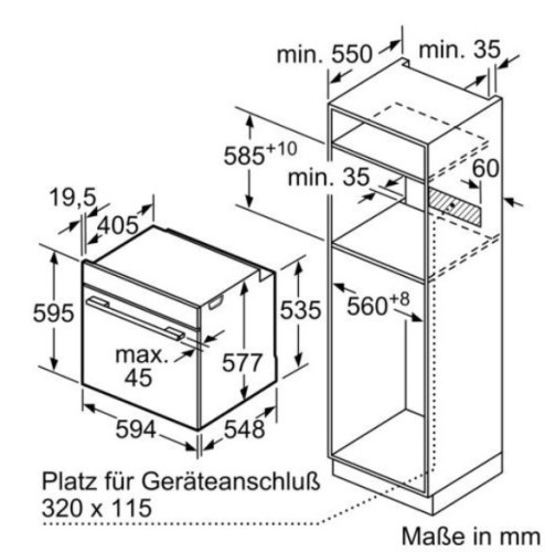 Электрический духовой шкаф Siemens (Сименс) HB676GBS1