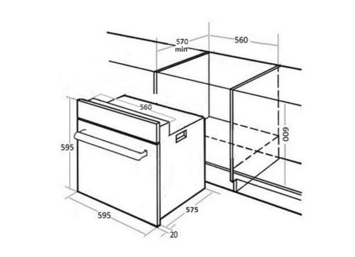 Электрический духовой шкаф MONSHER (Моншер) MOE 6292 X