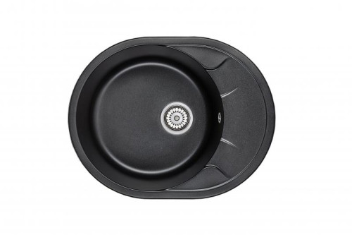 Кухонная мойка GRANULA (Гранула) GR-6301 630*500мм шварц.