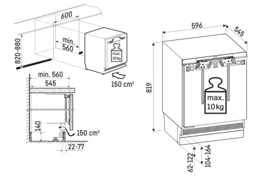 Встраиваемый холодильник Liebherr (Либхер) URPd 365i