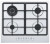 Газовая варочная панель Franke (Франке) FHSM 604 3G DC XS C
