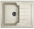 Кухонная мойка Dr.Gans (Доктор Ганс) &quot;ЛОРА 620&quot; 620x510x217 цвет серый