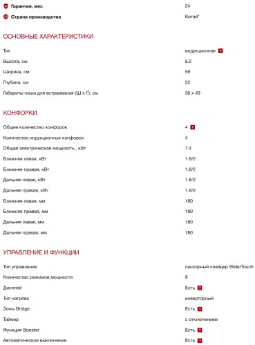 Индукционная варочная панель Kuppersberg (Купперсберг) ICI 625