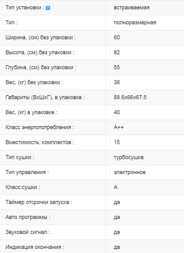 Встраиваемая посудомоечная машина Jacky's (Джекис) JD FB4102