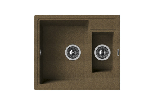 Кухонная мойка Florentina (Флорентина) Липси 580К, коричневый