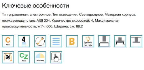 Вытяжка Falmec (Фалмек) Vogue Iron Grey