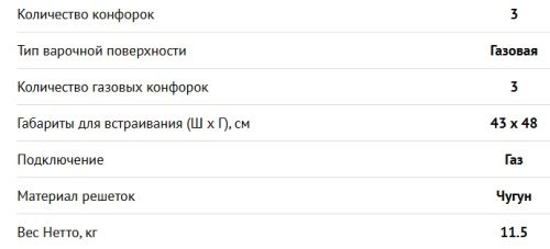 Газовая варочная панель NORDFROST (Нордфрост) HM 4532 B