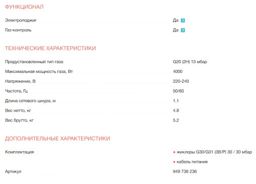 Газовая варочная панель Electrolux (Электролюкс) EGG3322NVX