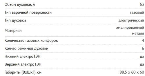 Комбинированная плита NORDFROST (Нордфрост) GE 6064 YR