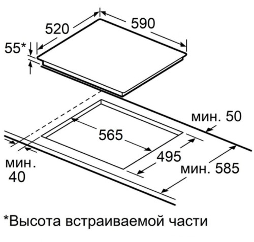 Индукционная варочная панель MAUNFELD CVI594SB2BKF Inverter