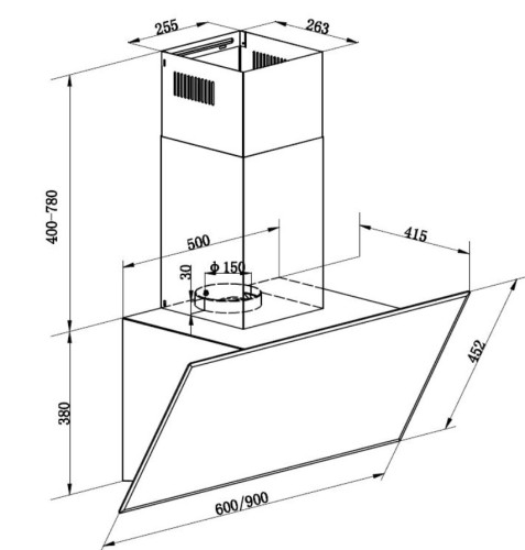Вытяжка Zigmund-Shtain (Зигмунд-Штайн) K 133.6 X