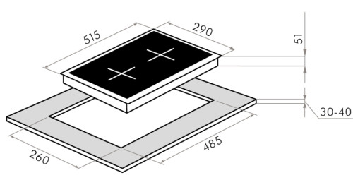 Газовая варочная панель MAUNFELD (Маунфилд) EGHG.32.1EB/G