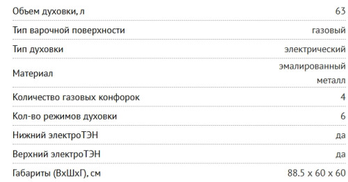 Комбинированная плита NORDFROST (Нордфрост) GE 6064 W