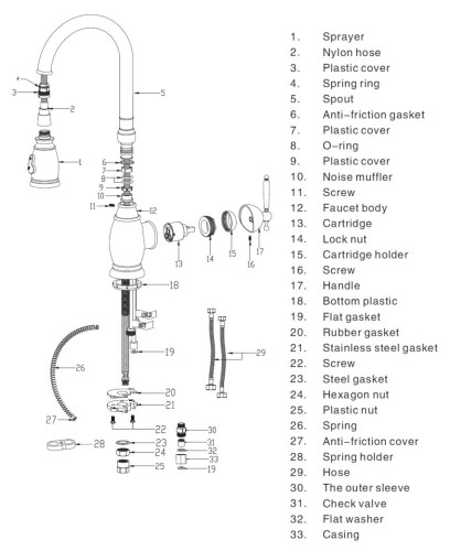 Смеситель Seaman Eco Koblenz SSN-2168P