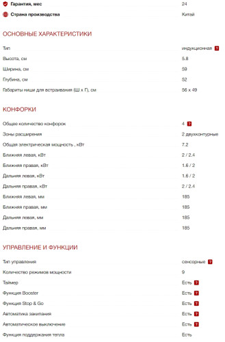 Индукционная варочная панель Kuppersberg (Купперсберг) ICI 628