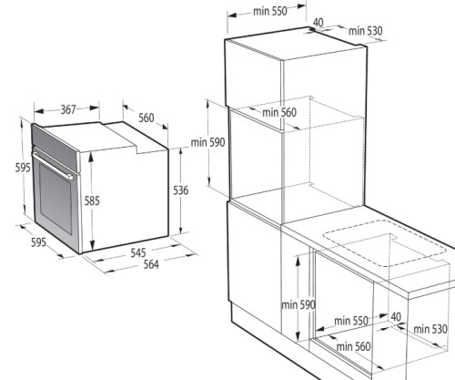 Электрический духовой шкаф Gorenje (Горенье) BSA6737ORAB