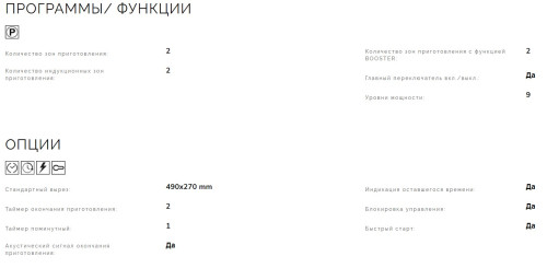 Индукционная варочная панель Smeg (Смег) SI5322B