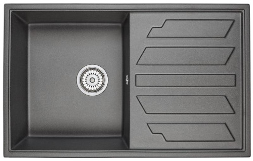 Кухонная мойка GRANULA (Гранула) GR-8002 790*500 мм шварц