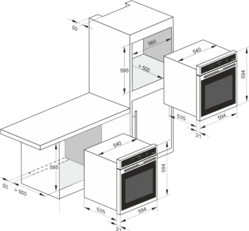Газовый духовой шкаф Kaiser (Кайзер) EG 6374 Sp