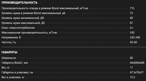 Вытяжка De Dietrich (Де Дитрих) DHB46740B