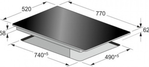 Индукционная варочная панель Kaiser (Кайзер) KCT 7797 FI Em