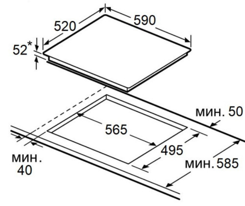 Индукционная варочная панель MAUNFELD (Маунфилд) CVI593BBK Inverter
