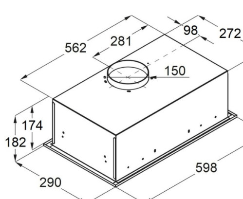 Встраиваемая вытяжка MAUNFELD (Маунфилд) Domina 60 black