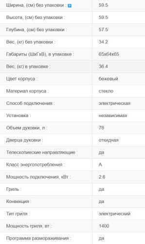 Электрический духовой шкаф Jacky's (Джекис) JO EB7516