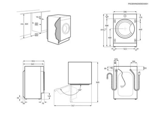Встраиваемая стиральная машина Electrolux (Электролюкс) EW8F348SCI