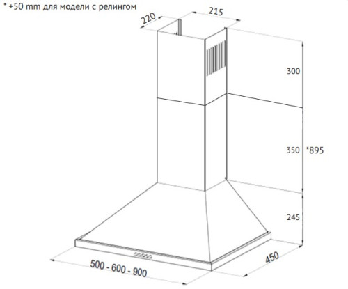 Вытяжка Korting (Кёртинг) KHC 6750 RB
