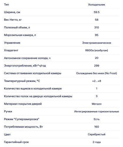 Холодильник NORDFROST (Нордфрост) RFC 350 NFS