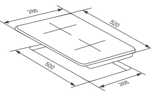 Индукционная варочная панель Meferi (Мефери) MIH302BK POWER