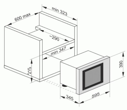 Встраиваемая микроволновая печь Kaiser (Кайзер) EM 2545 ElfAD